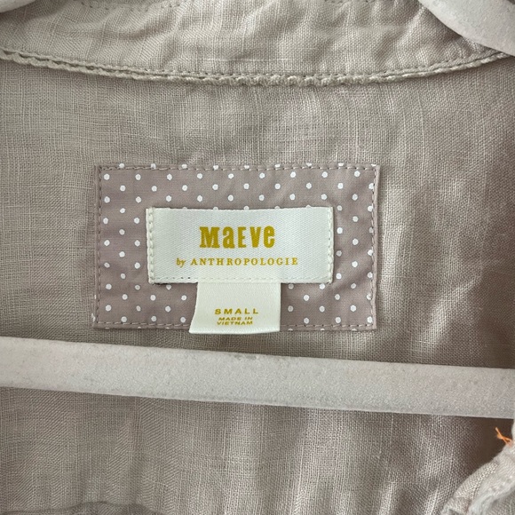 ANTHROPOLOGIE LINEN BUTTON UP!! - Picture 2 of 7